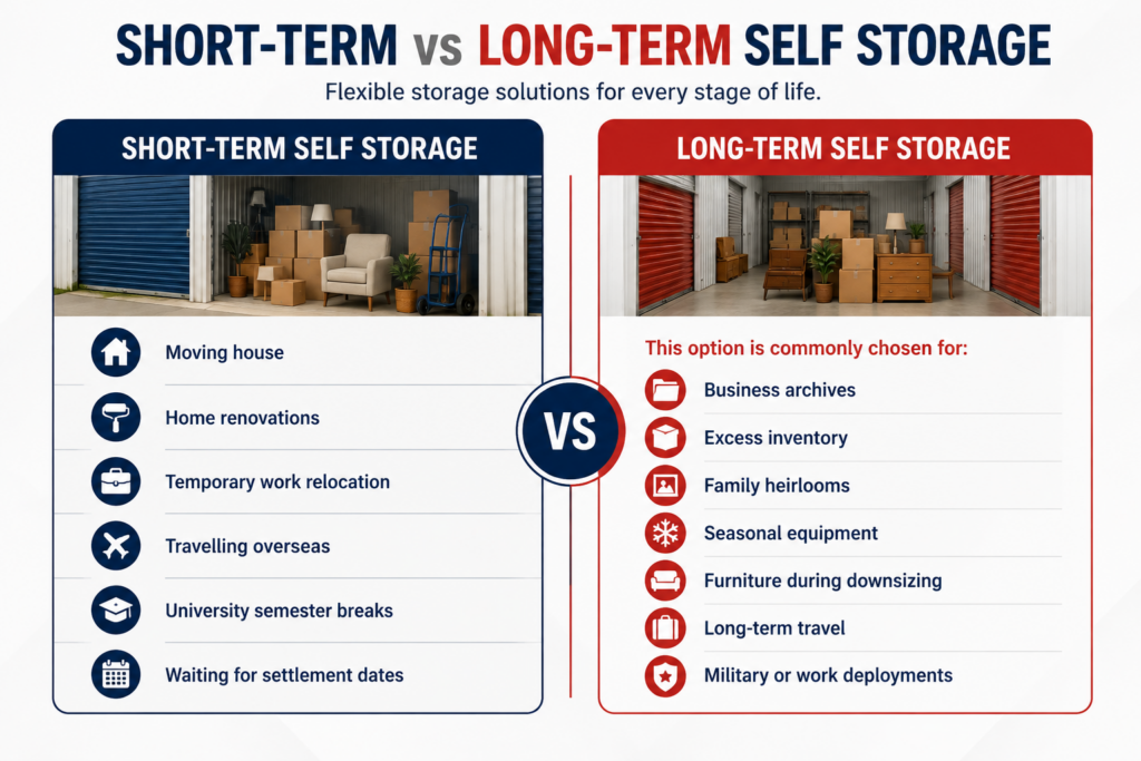 Short-Term vs Long-Term Self Storage