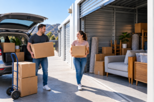 Storage for moving house